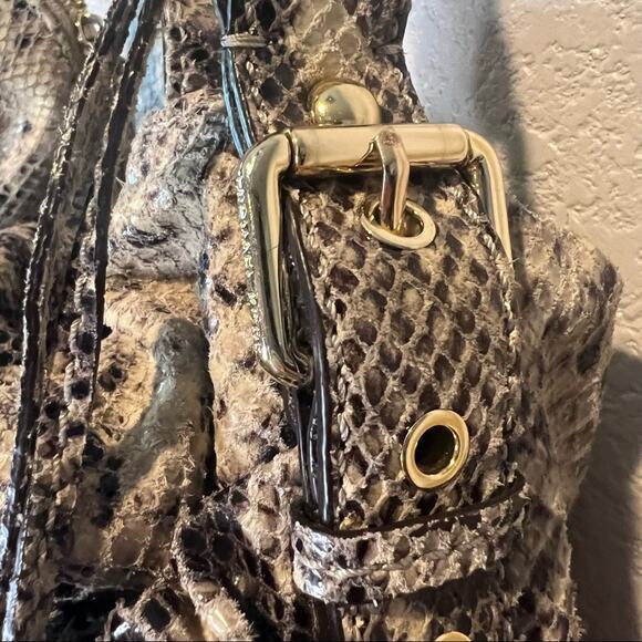 Michael Kors Small Snakeskin Shoulder Satchel - Picture 15 of 16